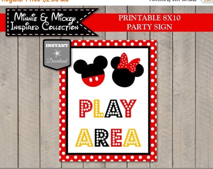 SALE INSTANT DOWNLOAD Girl and Boy Mouse Printable 8x10 Play Area Party Sign / Girl and Boy Mouse Collection / Item #2122