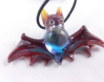 Bat - Glass Pendant Necklace