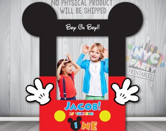 Mickey Mouse Photo Booth Frame, Printable Mickey Mouse Photo Booth Frame, Mickey Mouse Photo Booth Digital File