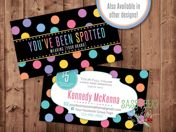 You've Been Spotted Cards with Optional 5 Dollar Off