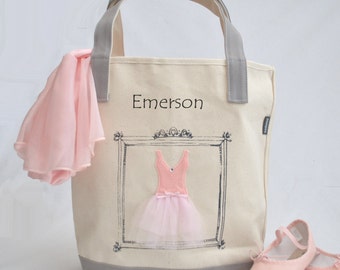 Small Ballerina Tote, Tutu Ballet Bag, Flower Girl Gifts, Personalized Gifts, Tutu Bag, Ballet Bag, Dance Bag, Personalized Girls Dance Bag