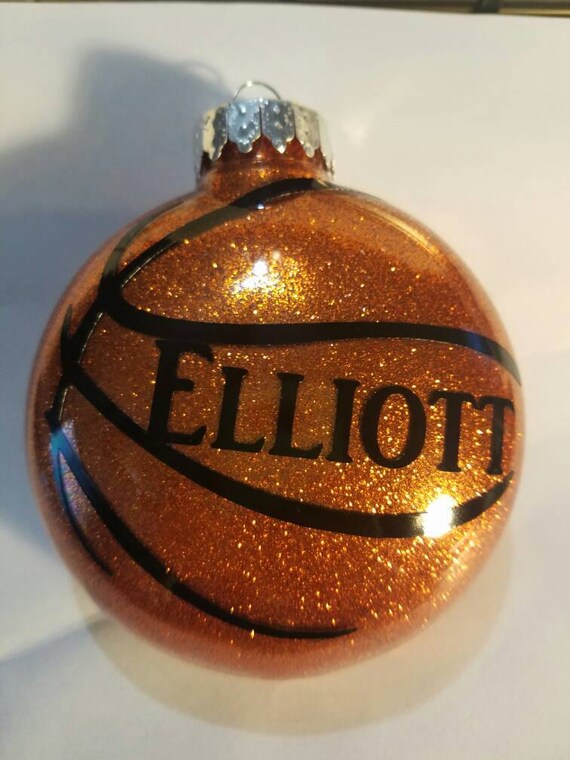 Basketball ornament Free shipping by 5garciasisters on Etsy