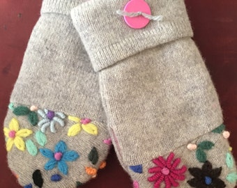 G21 Felted wool mittens kids size medium