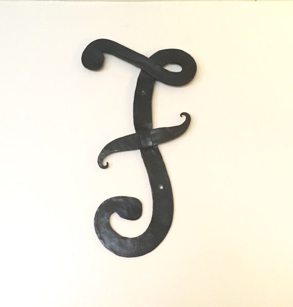 Iron Letters Monogram Hand Metal Initial