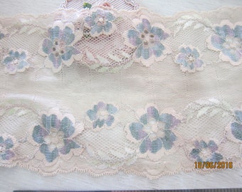 1 yard- Wide Lace Fabric/NBDL33-6"inches- Vintage Wide Lace/Delicate Wide Lace