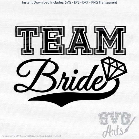 Download Team Bride Sports Diamond Design SVG EPS DXF & Png Files