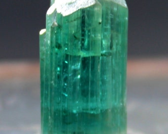 12.60 cts Terminated Natural Paraiba Blue Color Tourmaline Crystal from Paprok Afghanistan - 16*8*7.50