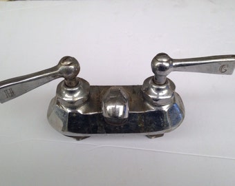 Steampunk Faucet 1930's Hot Cold Bathtub Sink