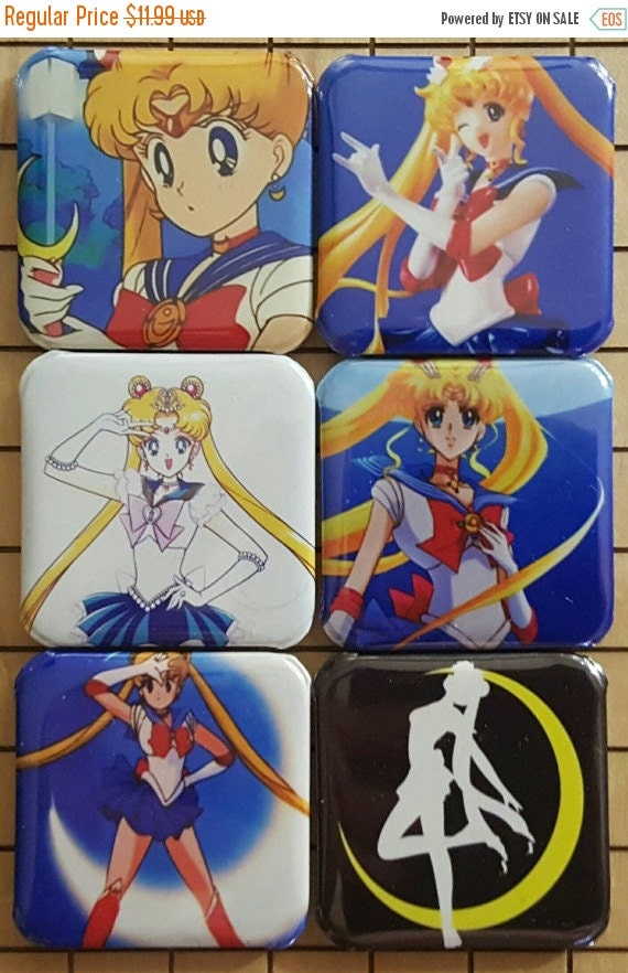 Sailor Moon Fridge Magnets Cosplay Cute By Atomicrocketpoplab