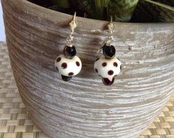 Polka dot earrings