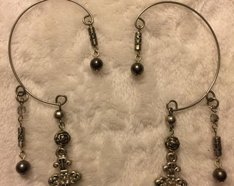 Square Brass Ear Cuffs HL4291