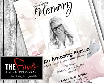 SOFT FLORAL FRAGRANCE ... (printable funeral program template) Microsoft Word Document