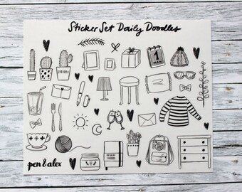 Diary Stickers - Stationary Love - transparent - pen&alex