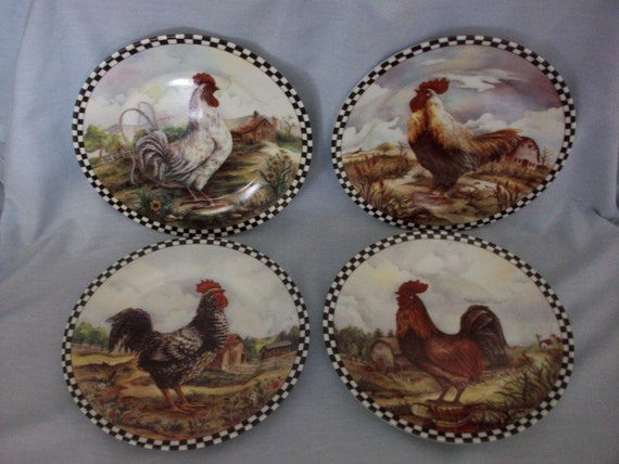 Decorative Porcelain Rooster Plates   Il 570xN.1080130436 3y45 