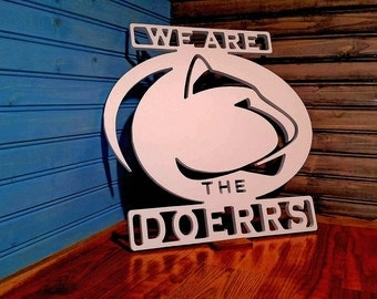 Free shipping Custom penn state family sign, display while tailgating or just to show your pride