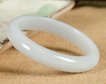 Jadeite Jade Bangle Bracelets 63mm (Grade A Jade) Certified