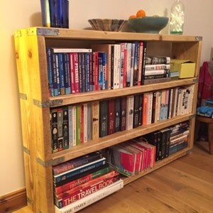 Reclaimed wood bookcase