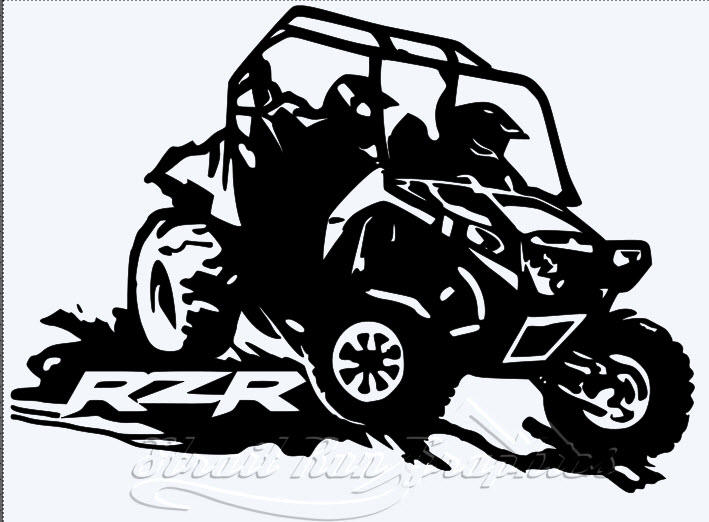 Rzr polaris Razor custom decal sticker UTV side by side ATV