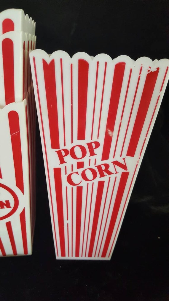 Plastic Popcorn Containers Mixedmatched Set