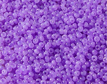 PRECIOSA Sol Gel Seed Beads, size 11, Amethyst Opal, 02623, sold in units of approx 30gms.