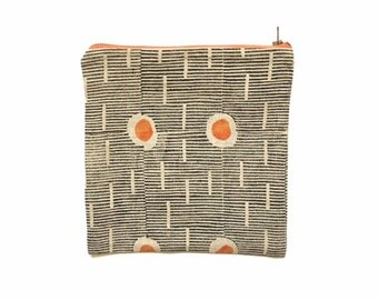 Block printed & painted bag