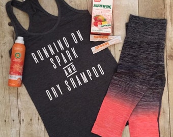 Advocare workout Tank, fitted tank, spark
