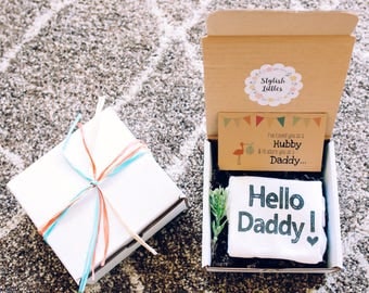 Pregnancy Announcement to Husband, Hello Daddy, Pregnancy Reveal to Husband, Pregnancy Announcement Box, Pregnancy Announcement Ideas