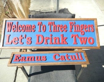 Sign, Rustic, Reclaimed Cedar, Custom Designed, Carved, 3 Dimensional, Weather Resistant Marine Finish. Various colors,