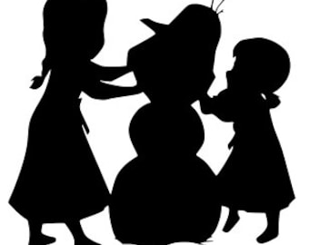SVG, disney, frozen, elsa, anna, olaf, do you want to build a snowman, cut file, printable, cricut, silhouette, instant download