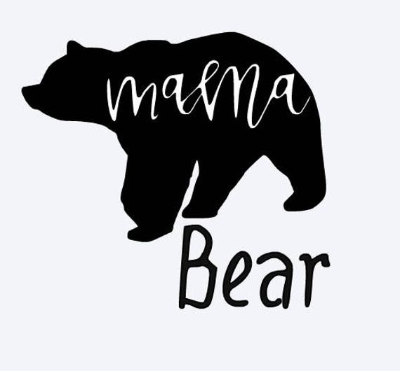 mama bear mom bear bear cub bear silhouette mom mom