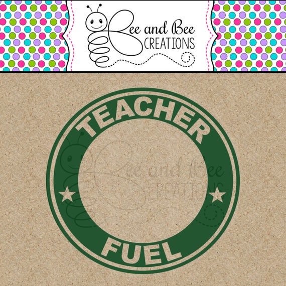 Download Teacher Fuel Starbucks Ring SVG and PNG