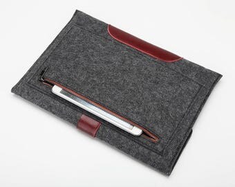 Laptop case for laptop 13 inch cover felt laptop sleeve computer case felt computer 13 inch cover leather laptop case felt laptop bags 15.6