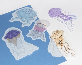 Transparent Jellyfish stickers