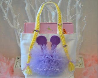Medium Size Rapunzel Inspired Tutu Tote - Tangled Party