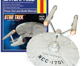 Craft Gift idea for Thanksgiving DIY Star Trek USS Enterprise make your own kit, Ideal gift for Sci-Fi lovers, Great Present for Dad