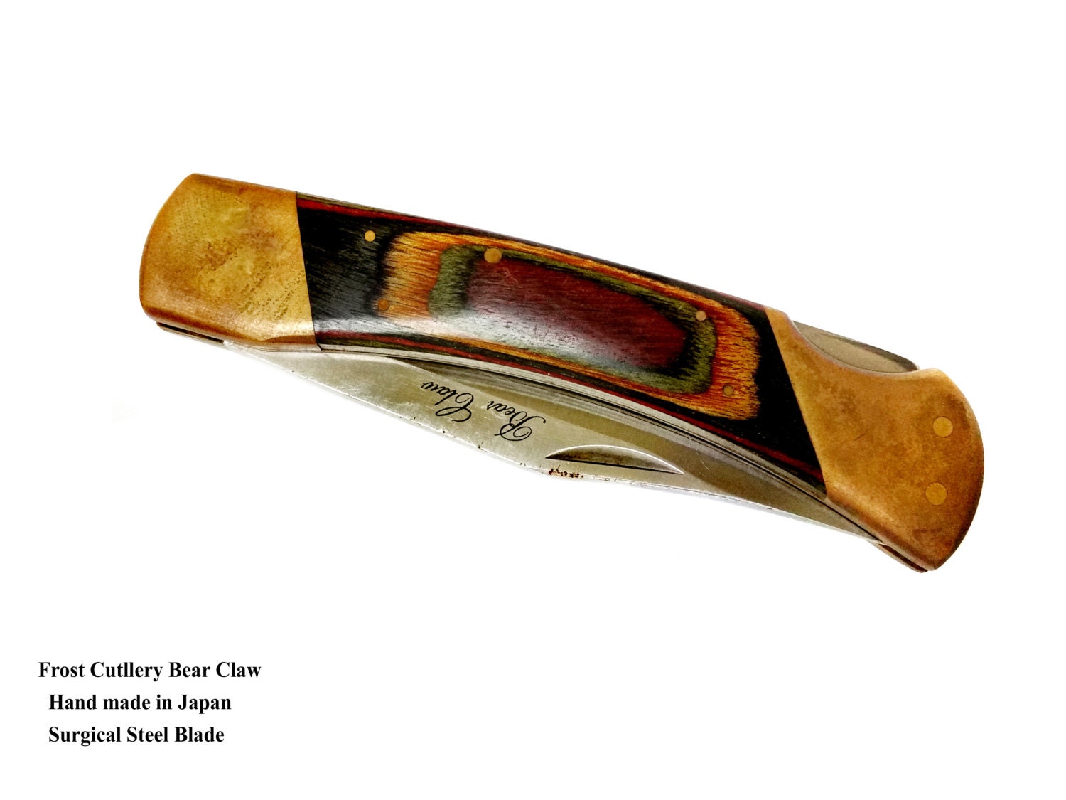 Frost Cutlery Bear Claw Folding Knife 5 inchSurgical Steel