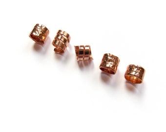 Beard Beads, Copper Beard Jewel, Viking Hair Beard Beads Jewellery, Beard Rings, Mini Viking Beard Beads, Jewelry Gift, IvoStyleLine