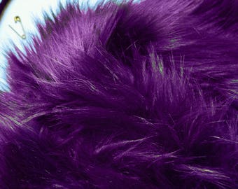 Purple Cosplay Fur FREE SHIPPING, Fuzzy Purple Fur, Purple Fur Fabric, Fluffy Purple Fur, Furry Purple Fur, Purple Costume Fur