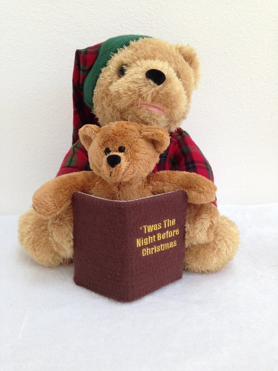 ANIMATED CHRISTMAS BEAR that reads the story Twas The Night