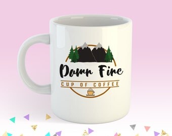 Twin Peaks Damn Fine Coffee 11oz coffee mug