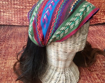 Boho Hippie Headband tribal festival gypsy styles woven Geometric Ethnic Fabric Bohemian Nepali Headwrap men women green blue red gift