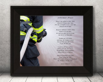 Firefighter Wall Art fireman wall art | etsy Firefighter Wall Art fireman wall art | etsy
