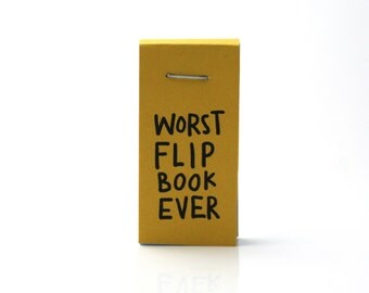 sloth flip book, funny flip book, funny sloths, worst flipbook ever, funny gift, funny stocking stuffer, paper art, book, comics