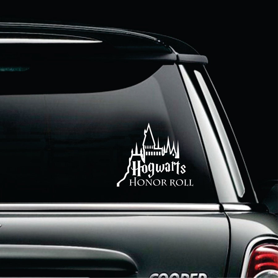 Harry Potter Car Decal Hogwarts Honor Roll Car Decal 0440