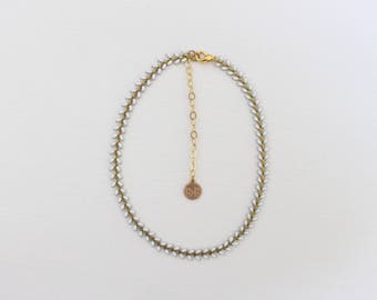 Chain Choker - White Arrow