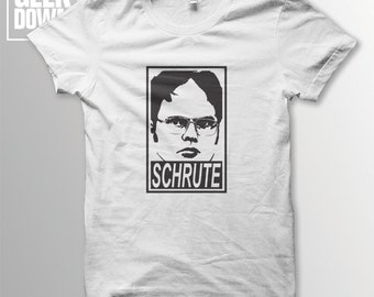 Dwight Schrute *The Office* *Obey* t-shirt tee // funny t-shirts / t-shirt funny / Schrute Farms / Dunder Mifflin / Michael Scott