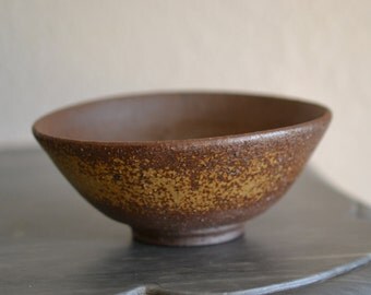Japanese Bizen Pottery Buhddist Tea Ceremony Bowl, Signed