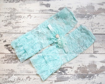 Aqua Lace Baby Leg Warmers, Baby Girl Leggings, Ruffle Leg Warmers, Infant Leg Warmers, Baby Photo Prop, Leg Warmer Set, Headband