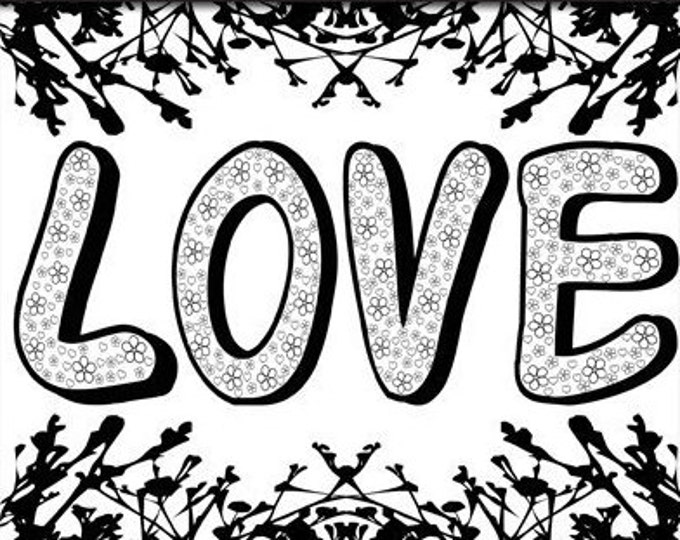 Love Sign, Love Word Print, Love Poster, Love Printable, Love Art Print, Valentines Day Print, Valntines Day Decor