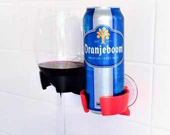Shower Beer Beverage Wine Holder for Bathroom Bathtub Bath